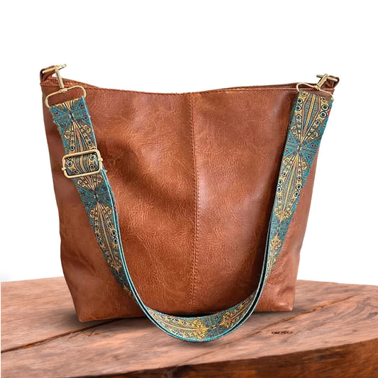 Sac à Bandoulière en Cuir Chelsey Vintage
